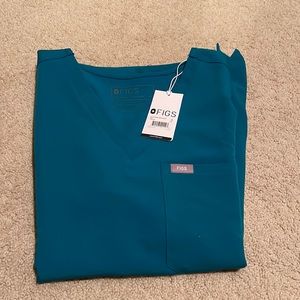 women's Pacific Blue Catarina One-Pocket Scrub Top